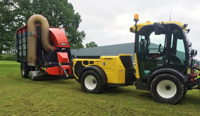 Front mower with collection Trilo 3 - apps gallery